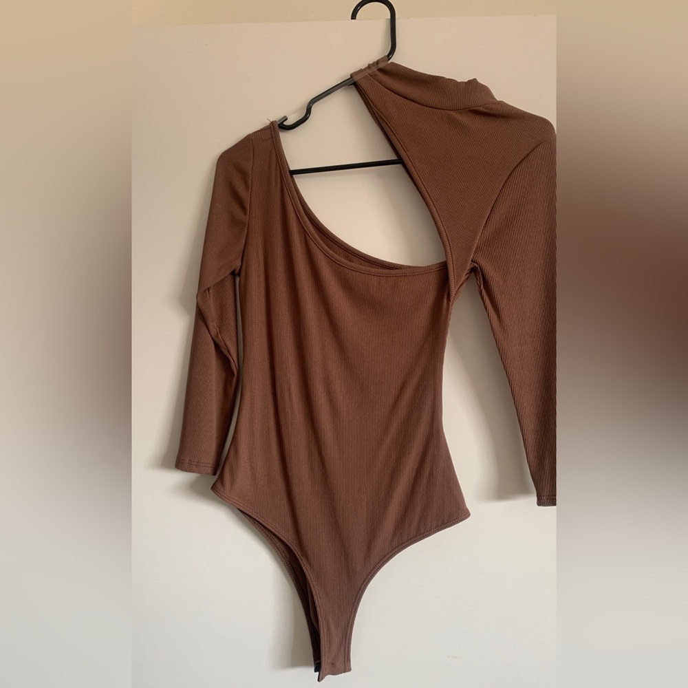 Asymmetrical Cut Out Bodysuit